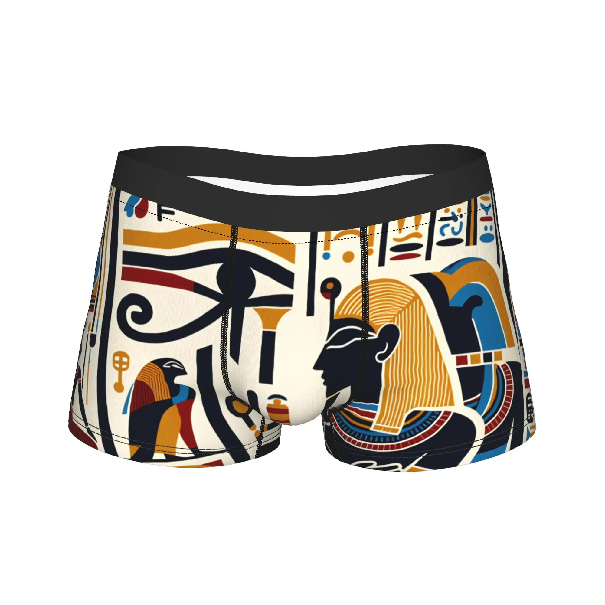Ancient Egyptian Patterns Underwear  Print Boxer Shorts Quality Man Panties Comfortable Boxer Brief Birthday Present