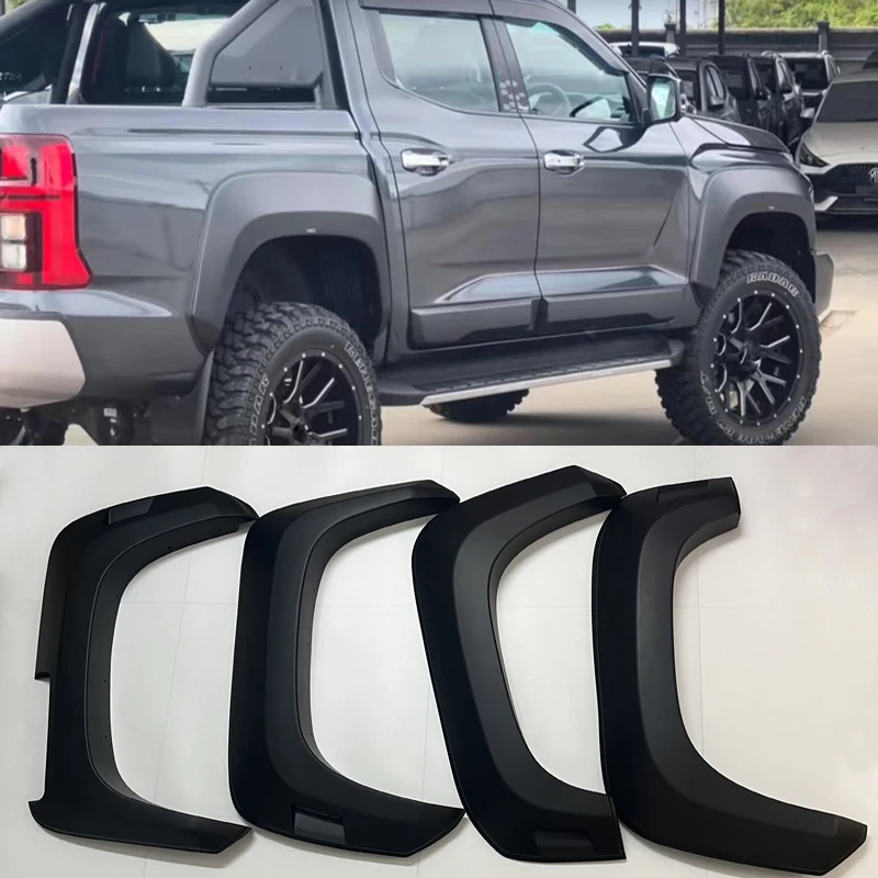 Wheel Eyebrow Protector for Mitsubishi Trion L200 2024 2025, Fender Flares Mudguards, Matte Black Wheel Arch, Single, Double Cab