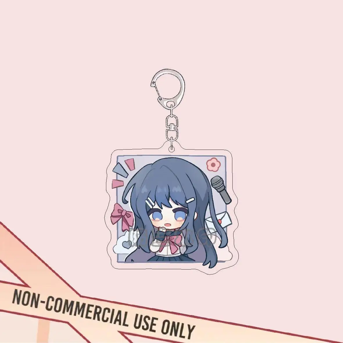 Kirigiri Kyoko Mikan Tsumiki Anime KeyChain Danganronpa Men Key Chain for Women Cartoon Kawaii Figure Acrylic Keyring Pendant