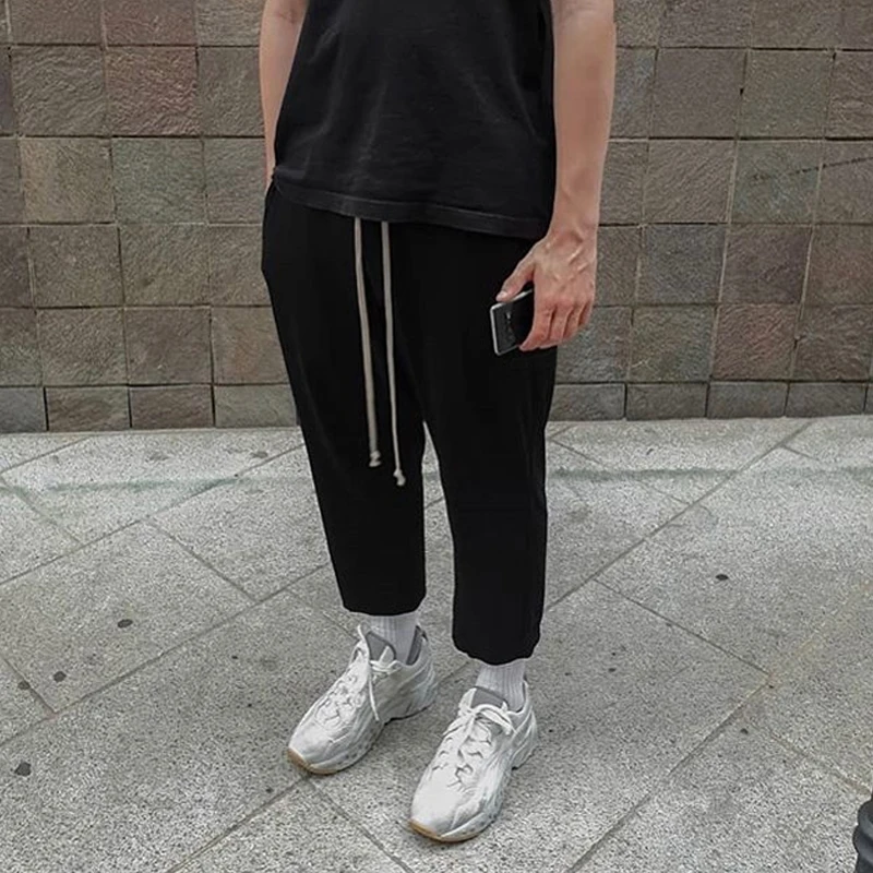 

Базовые свободные брюки-харланы длиной 7/8, летние, тонкие, однотонные, с низкой посадкой, повседневные, хлопковые, молодежные, модные, прямого кроя, базового цвета