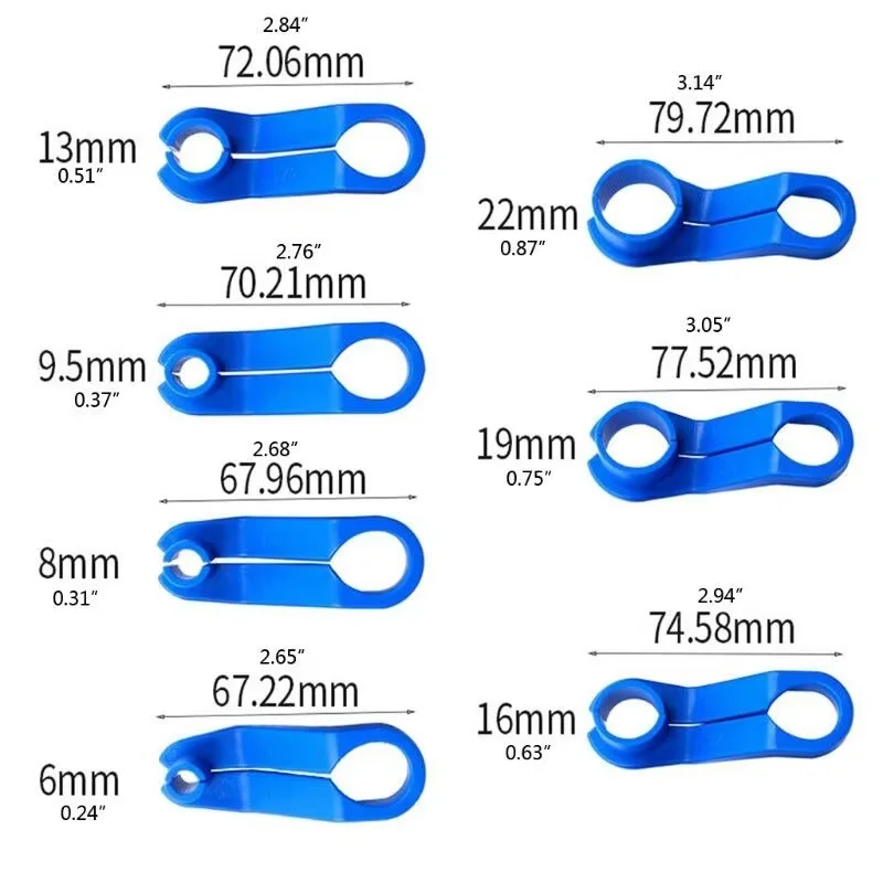 7Pcs Car AC Fuel Line Disconnect Tool Set Auto Air Conditioning Pipe Quick Release Removal Tools