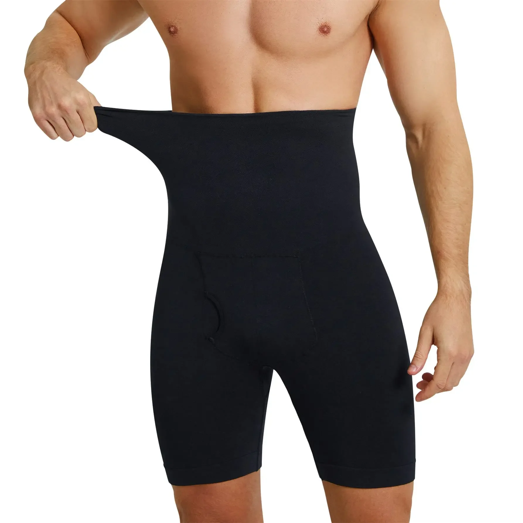 Men Tummy Control Shorts High Waist Slimming Body Shaper Compression Underwear Seamless Belly Girdle Boxer Briefs