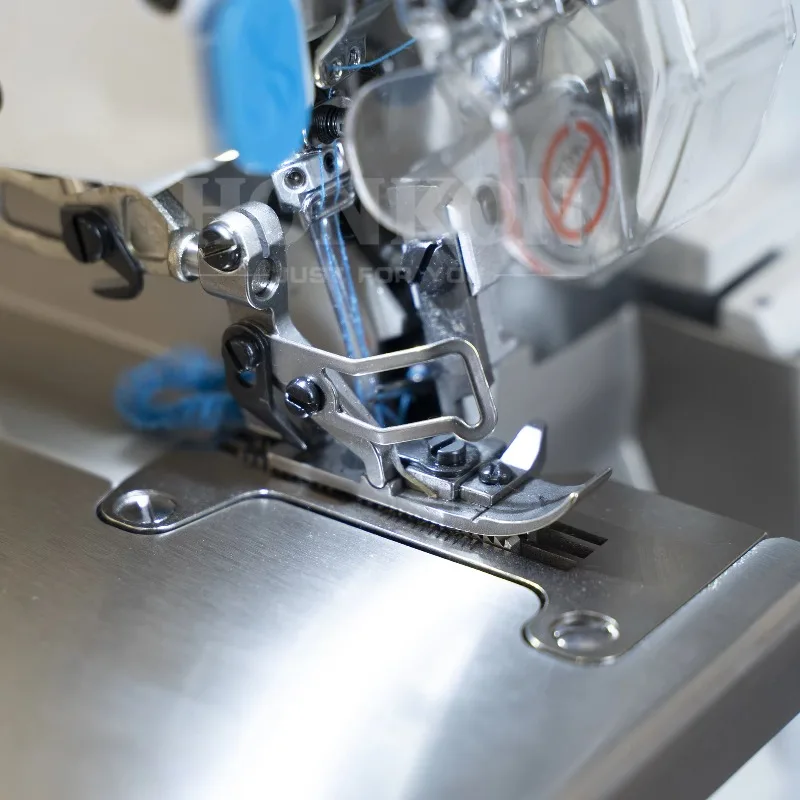 New Design HK-C7-4D Automatic Direct Drive Super High Speed Four Thread Overlock Sewing Machine Home Use Energy Saving Low