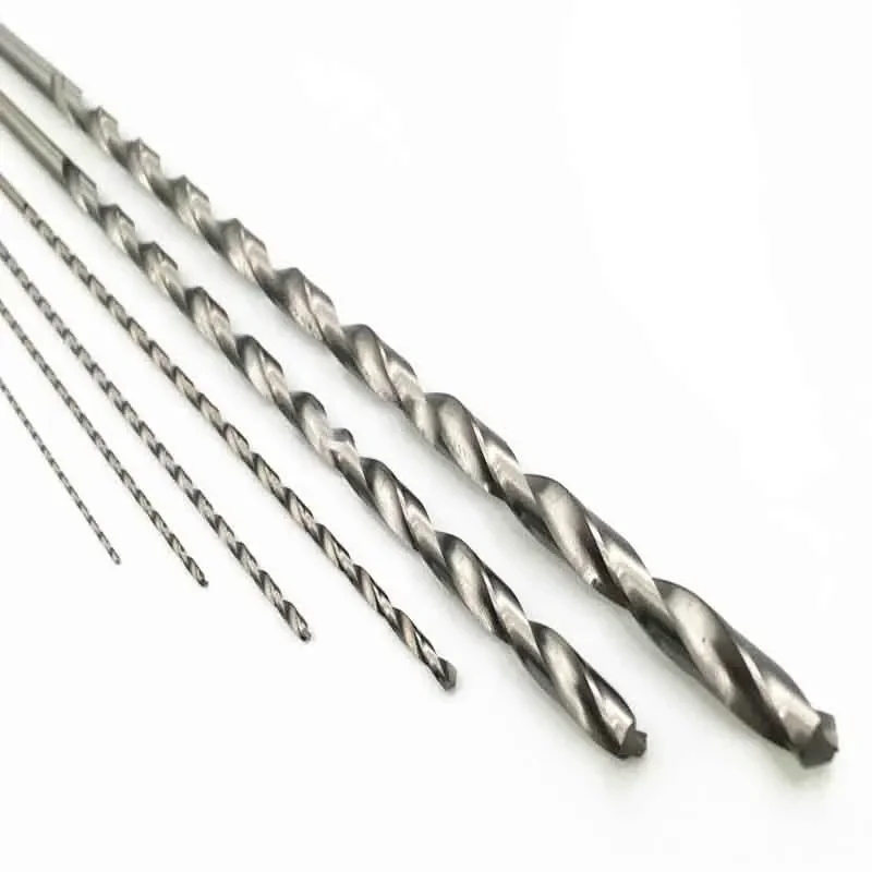 Extra lange 16–30 cm Bohrer für Metall, Holzbearbeitung, HSS-Stahl, gerader Schaft, 2–6 mm Spiralbohrer, Elektrowerkzeuge, Großhandel