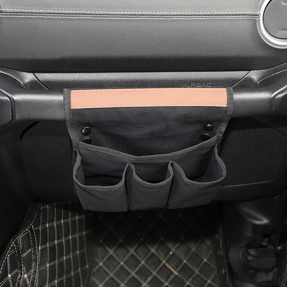 Car Co-Pilot Handle Storage Bag for Jeep Renegade Wrangler TJ JK JL JT 1997-2024 for Suzuki Jimny Stowing Tidying Accessories