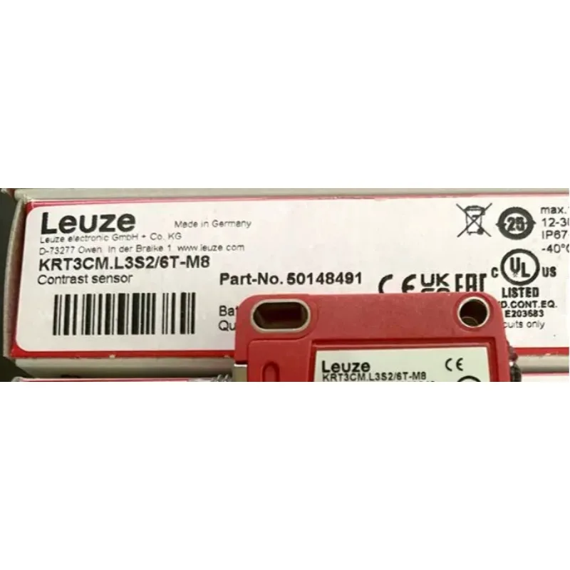 

Код цвета LEUZE KRTM 3B/6.1121-S8 KRT3CM. L3S2/6T-M8