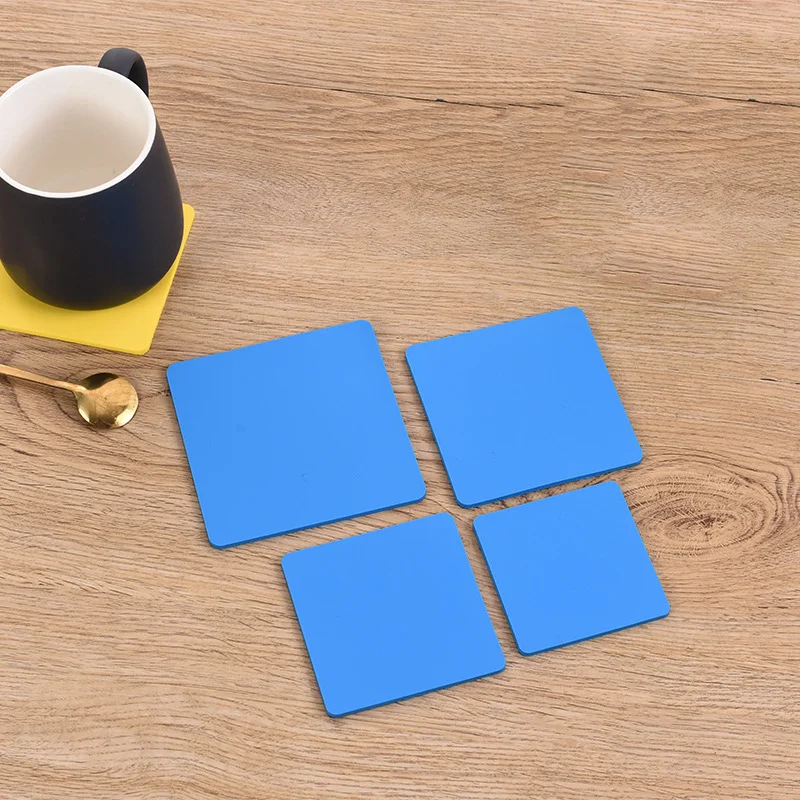 

1Pcs Square Coasters Table Decoration Pad Waterproof Non-slip Heat Insulation Tea Coffee Cup Mat Kitchen Accessories Gadgets