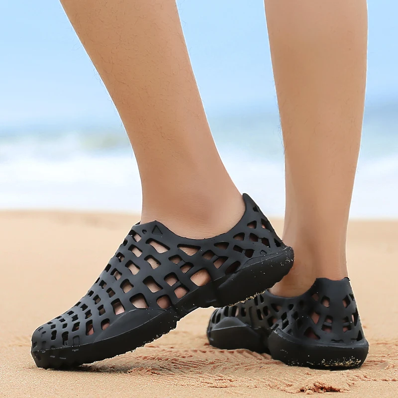 36-45 # coppia Unisex di grandi dimensioni sandali estivi all'aperto scarpe da spiaggia Aqua pantofole Casual scarpe da giardino Weman scarpe da Wading da uomo