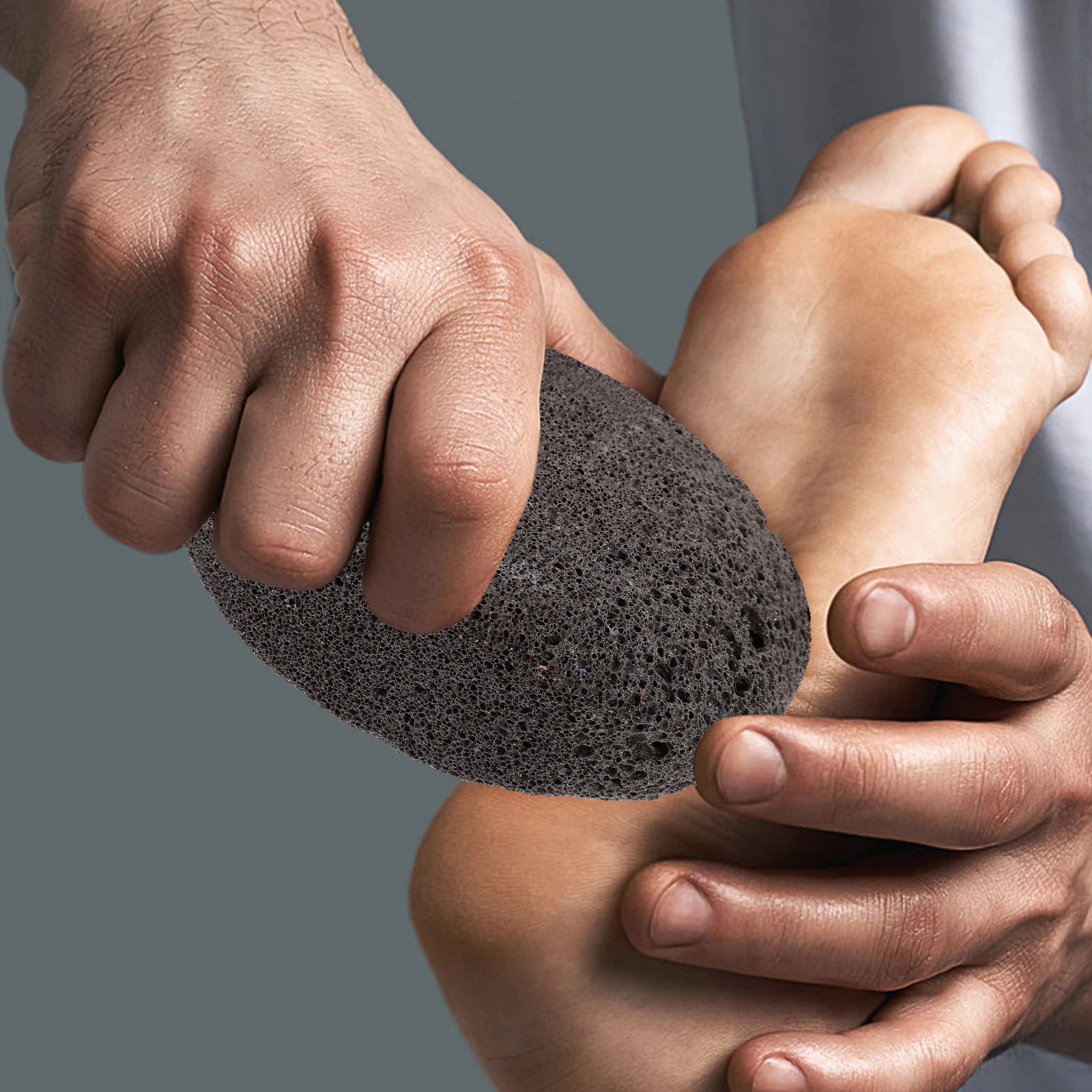 

2pcs Pumice Stone Foot Callus Scrubber Exfoliating Pedicure Tool Portable Eco Friendly Rough Grip Removal Dead Skin Manicure