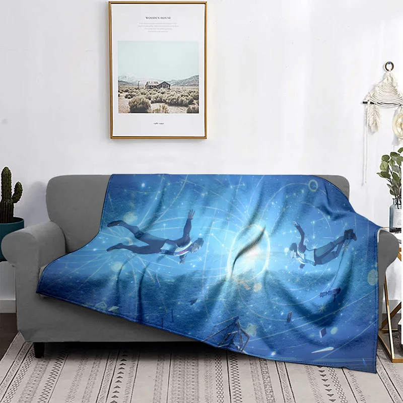 Micro Light Jinx Arcane:League of Legends Theme, Printed Flannel Throw Blanket,Perfect for Bedroom or Sofa Décor,Cozy and Warm