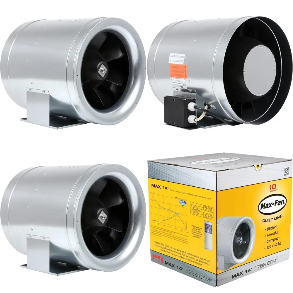 10 بوصة عالية السعة - 1019 مروحة عادم CFM لأنظمة التهوية المائية لخيمة النمو #1