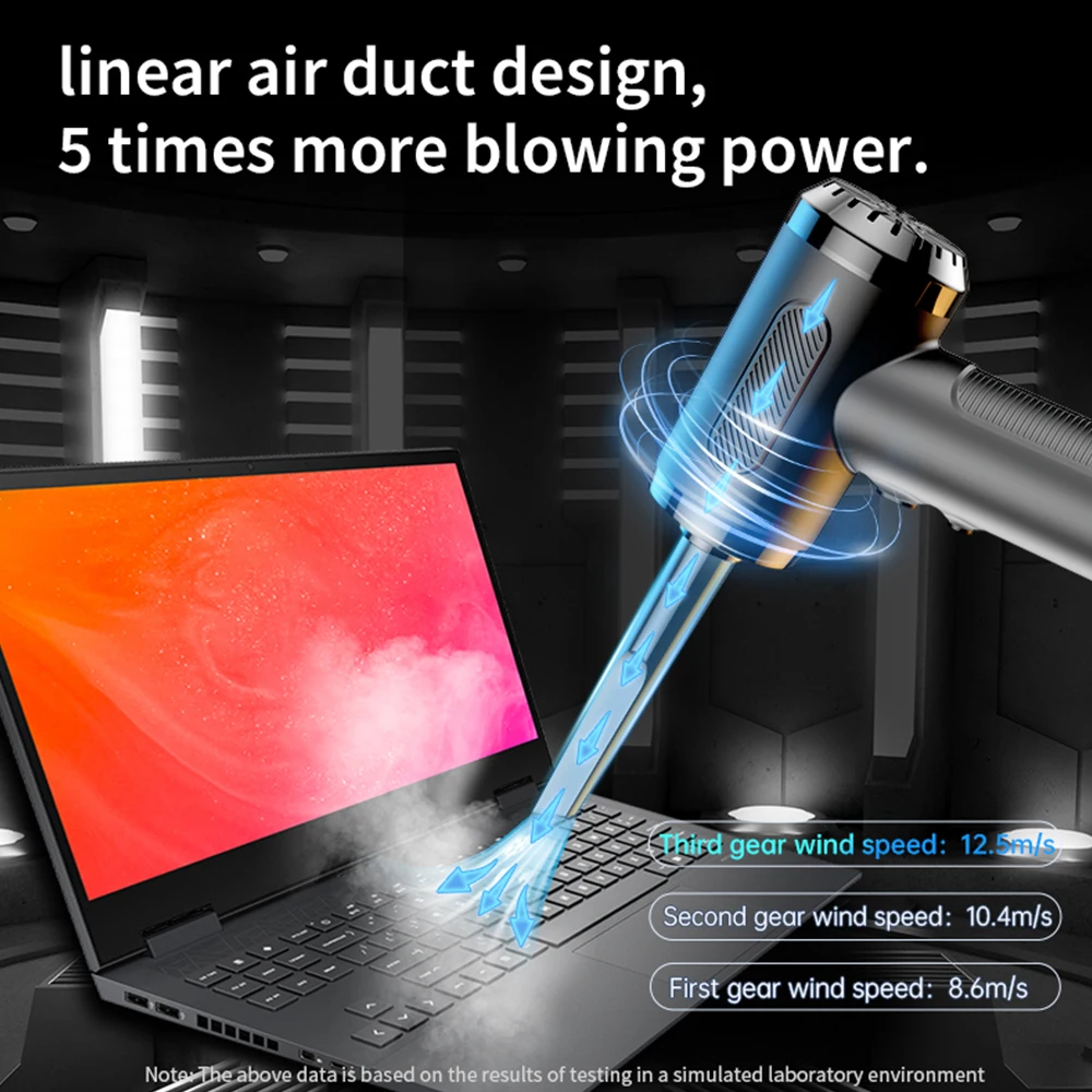 Wireless Air Duster MINI Dust Blowing Gun Compressed Air Blower Household Cleaning For Computer Laptop Keyboard Car Accsesories