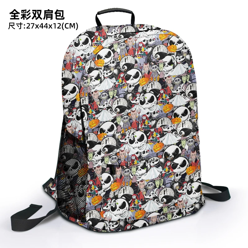 Disney Nightmare Before Christmas B7171 Anime Customized Backpack Rucksacks Cartoon Bag Travel Knapsack Gift