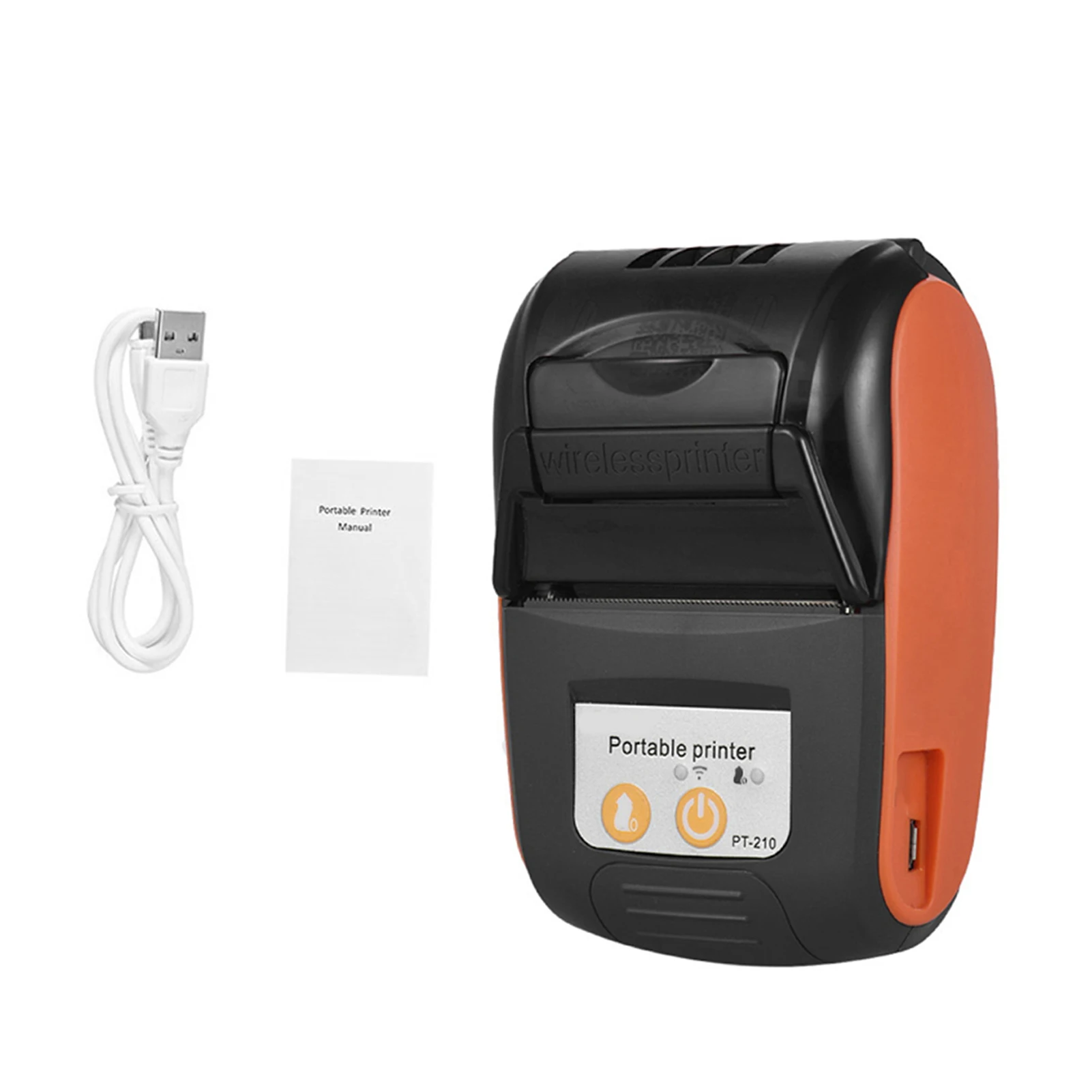 PT-210 58mm Portable Thermal Printer Bluetooth Mini Thermal Printer for Android for IOS