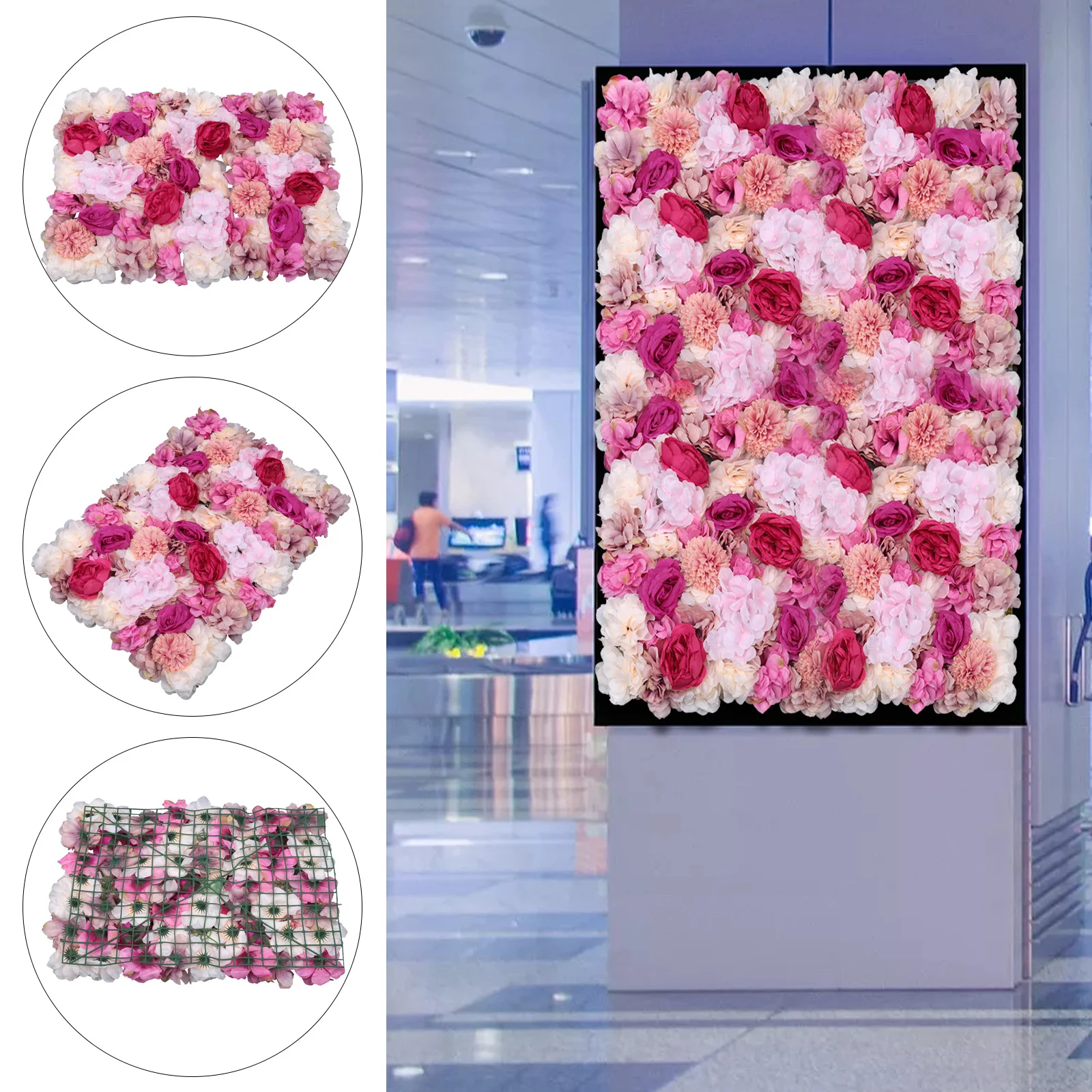 6 Pcs Flower Wall Decor, 23.6