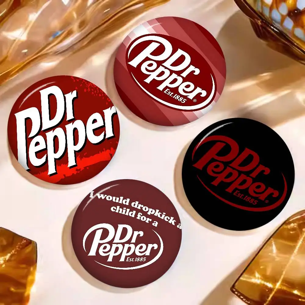 D-Dr Pepper Anime Button Pin Handmade Brooch for Clothes Cartoon Badge Backpack Decoration Jewelry Accessories