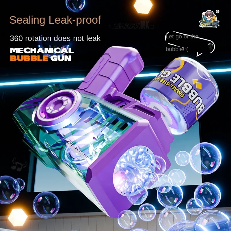Elektrisch mechanisch pistoolspeelgoed Handheld Eén uitwerping Elektrische kinderbubbel Outdoor Party voor kinderen