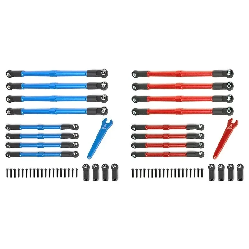 

8pcs Metal Push Rod Toe links Turnbuckle 5319X 5338R for 1/10 Trxs Summit Revo2.0 RC Car Upgrade Parts Accessories D251