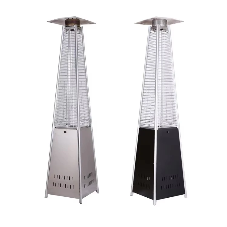 Triangle Square Glass Integral Installation-free Outdoor Liquefied Natural Heater Durability Patio Heater