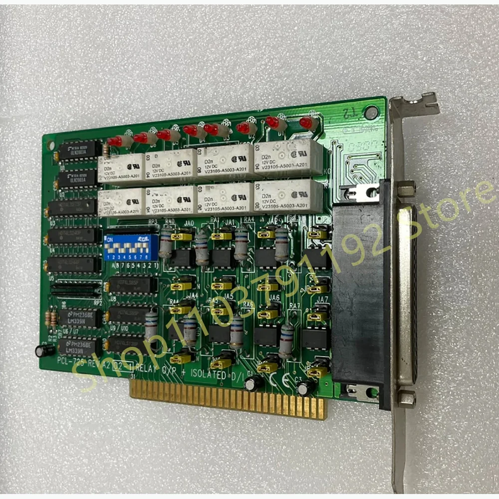 Data acquisition card 8-way relay output and isolated digital input Card PCL-725 REV.A2 02-1