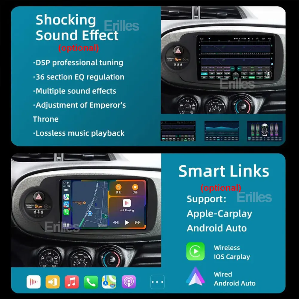 Android 13 2din stereo autoraido pro peugeot 2008 208 řada 2012 - 2018 auto multimediální navigace GPS Carplay rádio ne DVD