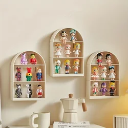 18x26x5cm Wall Mounted Showcase PET Blind Box Figures Display Case Figures Display Stand Doll Toy Storage Box Model Organizer