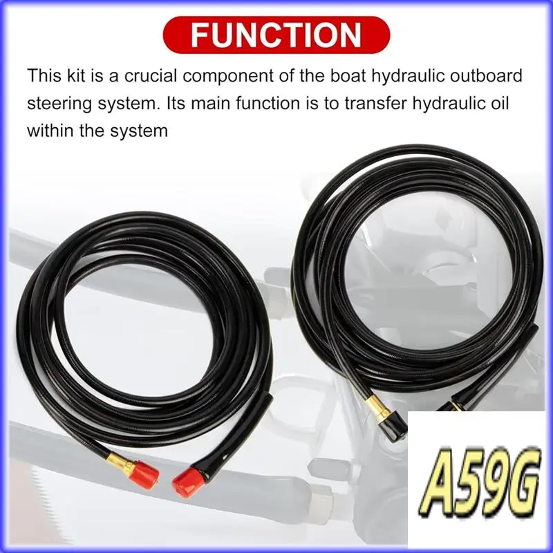 

G9-HO5102 Комплект подвесных шлангов для систем гидравлического рулевого управления Seastar Teleflex, комплект шлангов для гидравлического подвесного рулевого управления