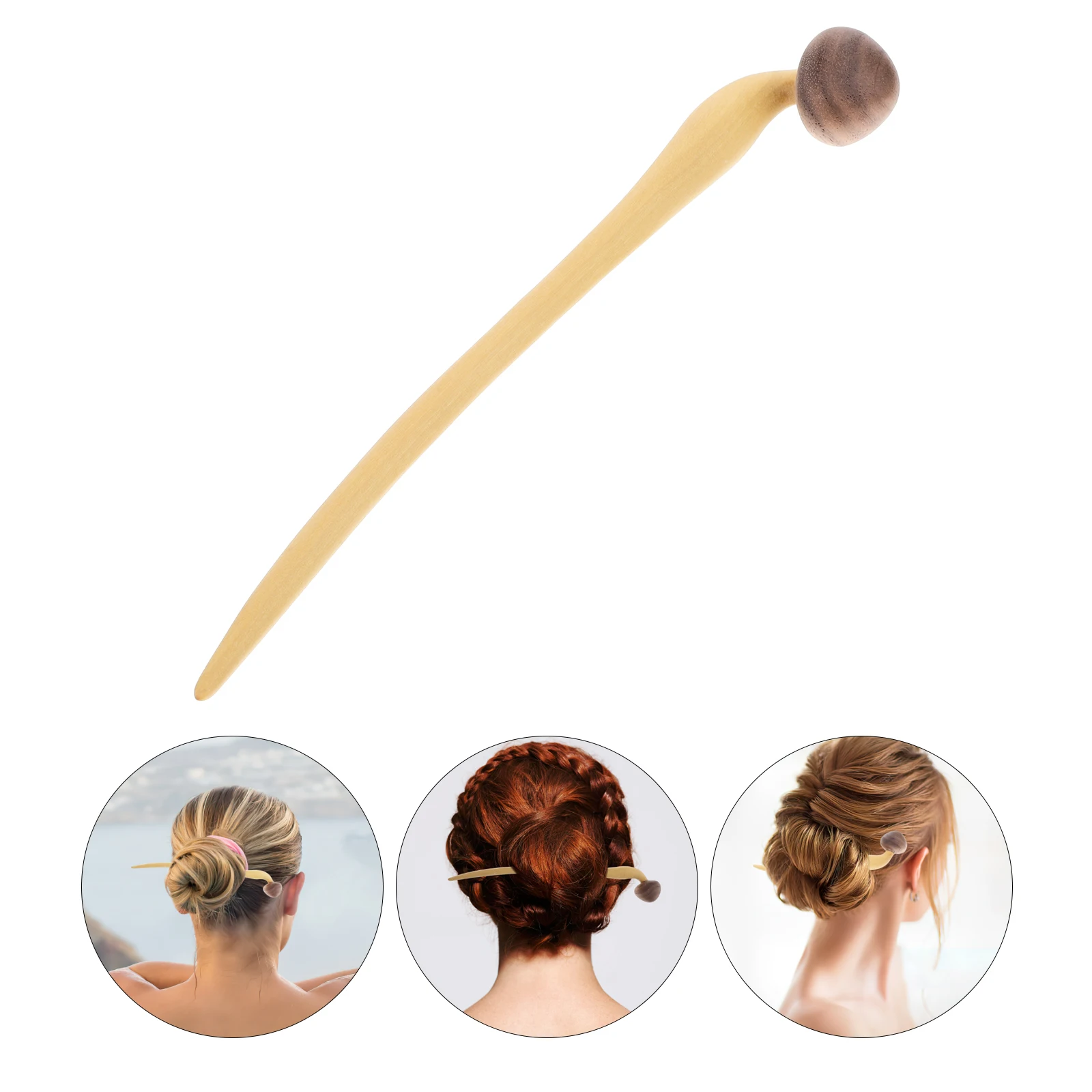 

Wooden Chopstick For Women Vintage Hairpin Stick Bun Accessories For Buns Retro Accessories Chinese Style