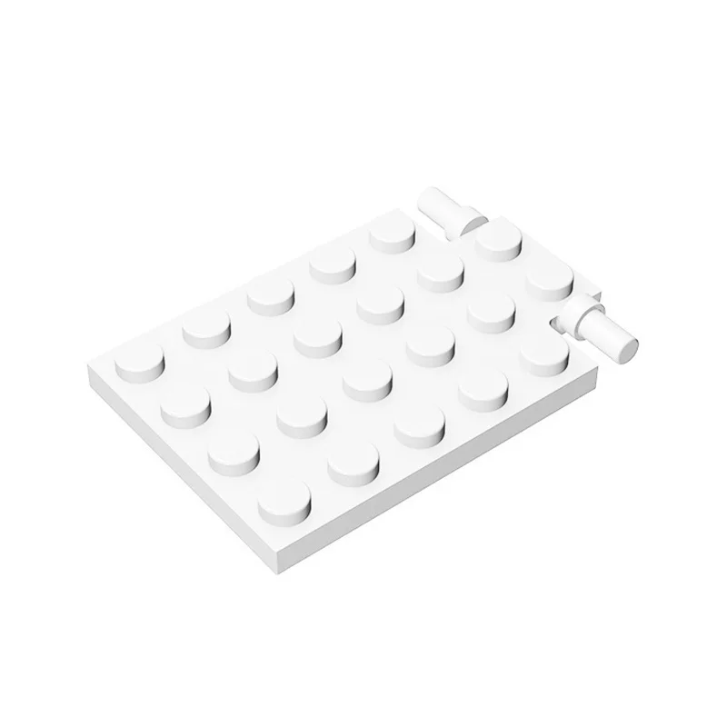 10pcs 92099 Plate Modified 4 x 6 with Trap Door Hinge Bricks Collections Bulk Modular GBC Toy For Technical MOC Buildings Blocks