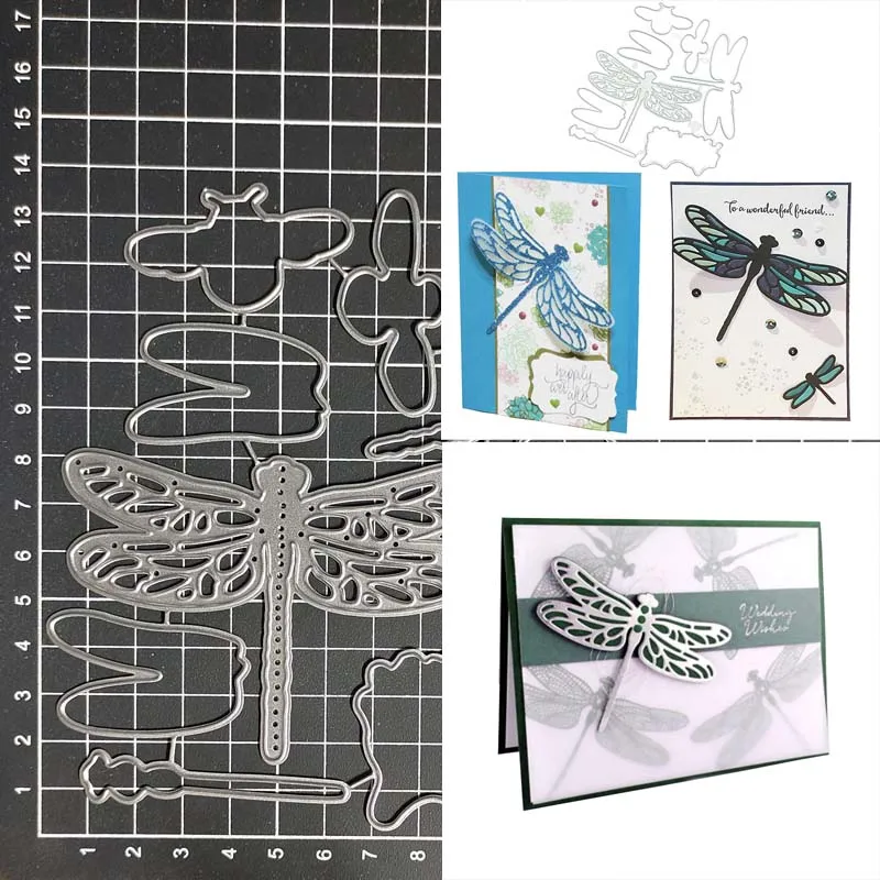 Dragonfly Metal Cutting Dies DIY Scrapbooking Paper Photo Album Crafts Mould Cards Punch Stencils