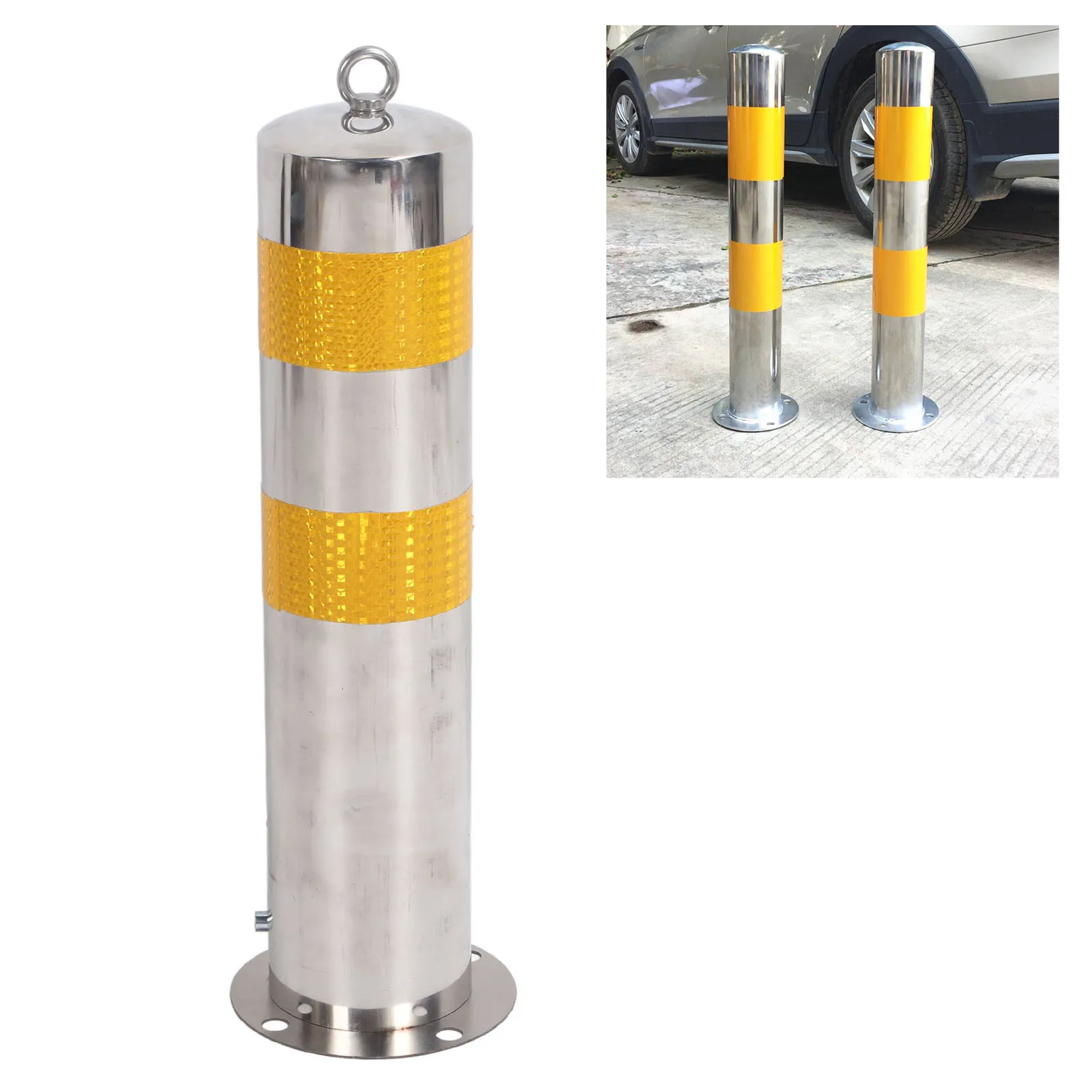 poteau-de-signalisation-de-securite-en-acier-inoxydable-de-55-cm-barriere-de-stationnement-avec-bande-reflechissante-jaune-pour-poteau-de-signalisation-routiere