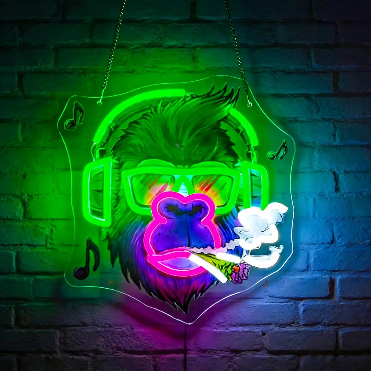 

Gorilla Neon Sign USB Powered LED Light for Bar Party Club Gaming Room Bedroom Aesthetic Decoration Gift Art Wall Light