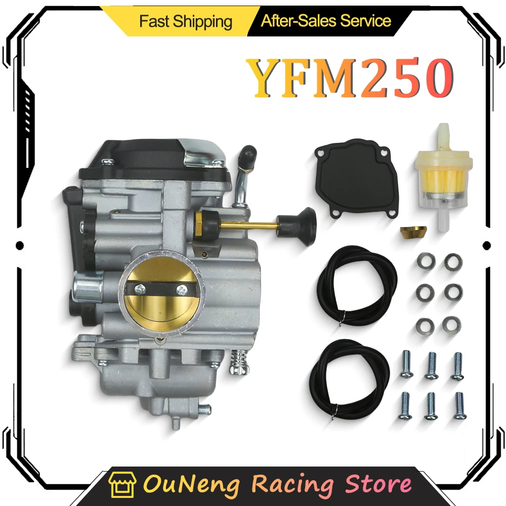 

Carburetor For Yamaha Bear Tracker 250 YFM250 Big Bear 350 Tracker YFM350 YFM350FW 4X4 4 WU-14901-00-00 1999-2004 ATV