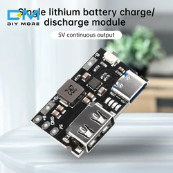 TYPE-C USB 5V 2.4A Lithium-ion Battery Charge and Discharge Control Board Fast Charging DIY Mobile Power Motherboar