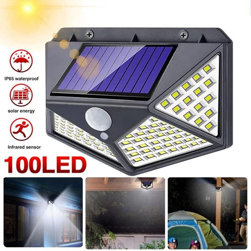 

Solar Powered Light Wireless Motion Sensor Wall Light IP65 Waterproof Solar Light Lamp for Outdoor Garden Fence Door Yard