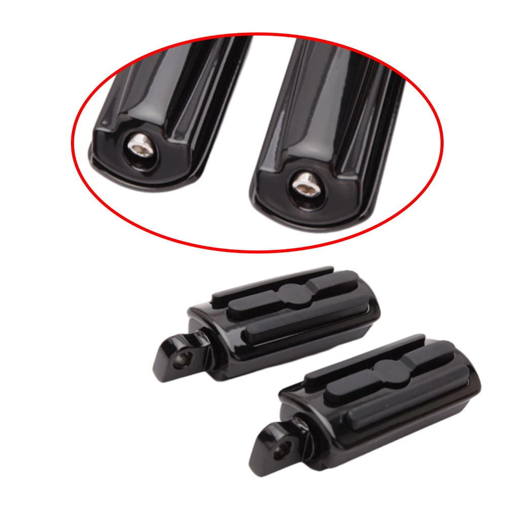 Pé traseiro dianteiro da motocicleta Pegs para Harley XL883, 1200, X48, 72, Honda, Suzuki, Kawasaki, Yamaha, 10mm pedais, 1 par