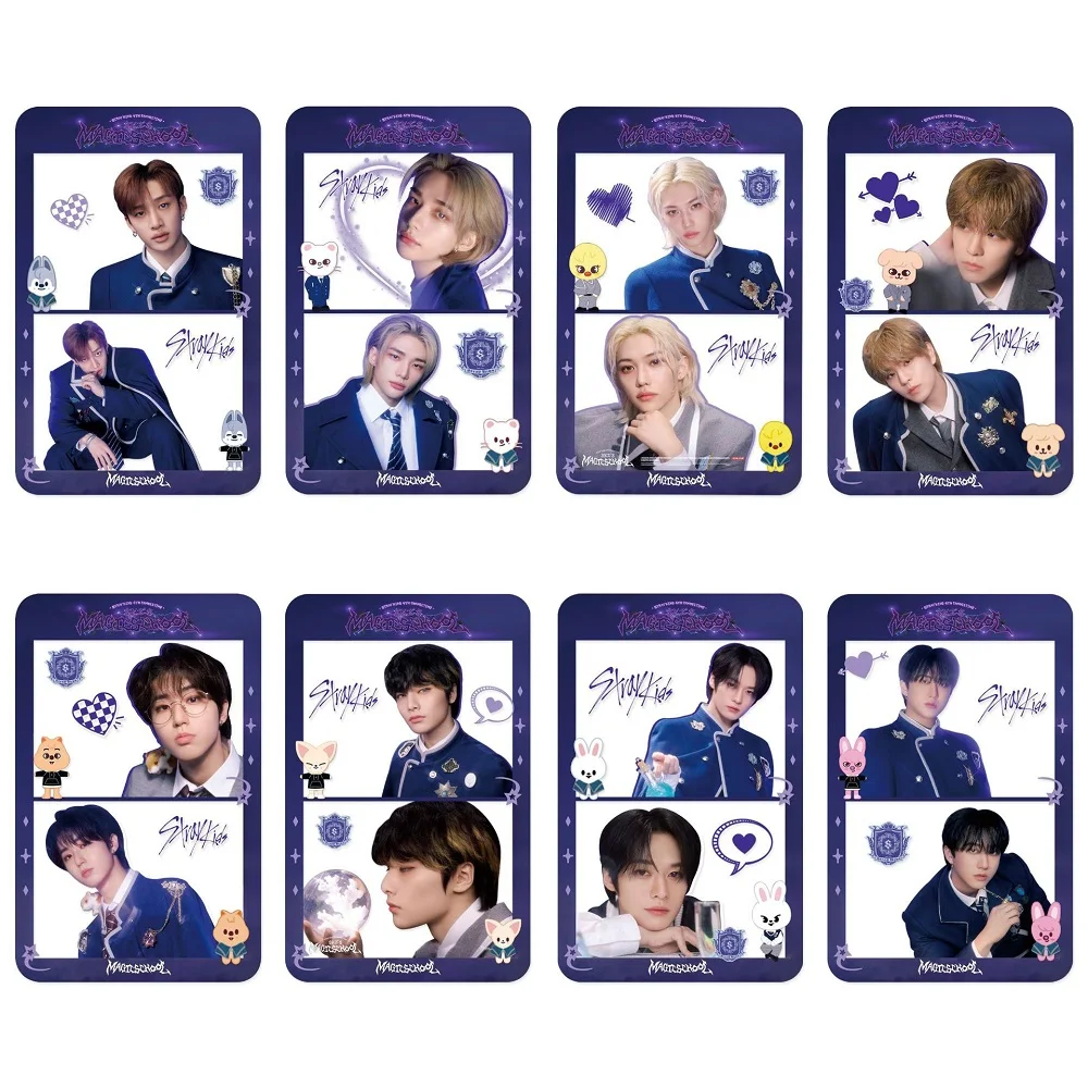 8 шт. периферийные прозрачные карты StrayKids skzoo Perfect Day Li Longfu Jin Shengwen, милые коллекционные карты из ПВХ