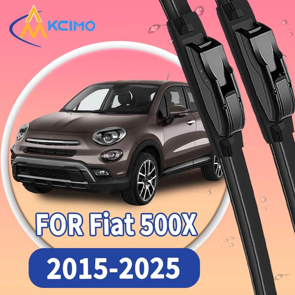 

High Quality 2pcs Windscreen Car Rain Brush Front Windshield Auto Wipers Perfect Fit for Fiat 500X 2015-2025 High Quality
