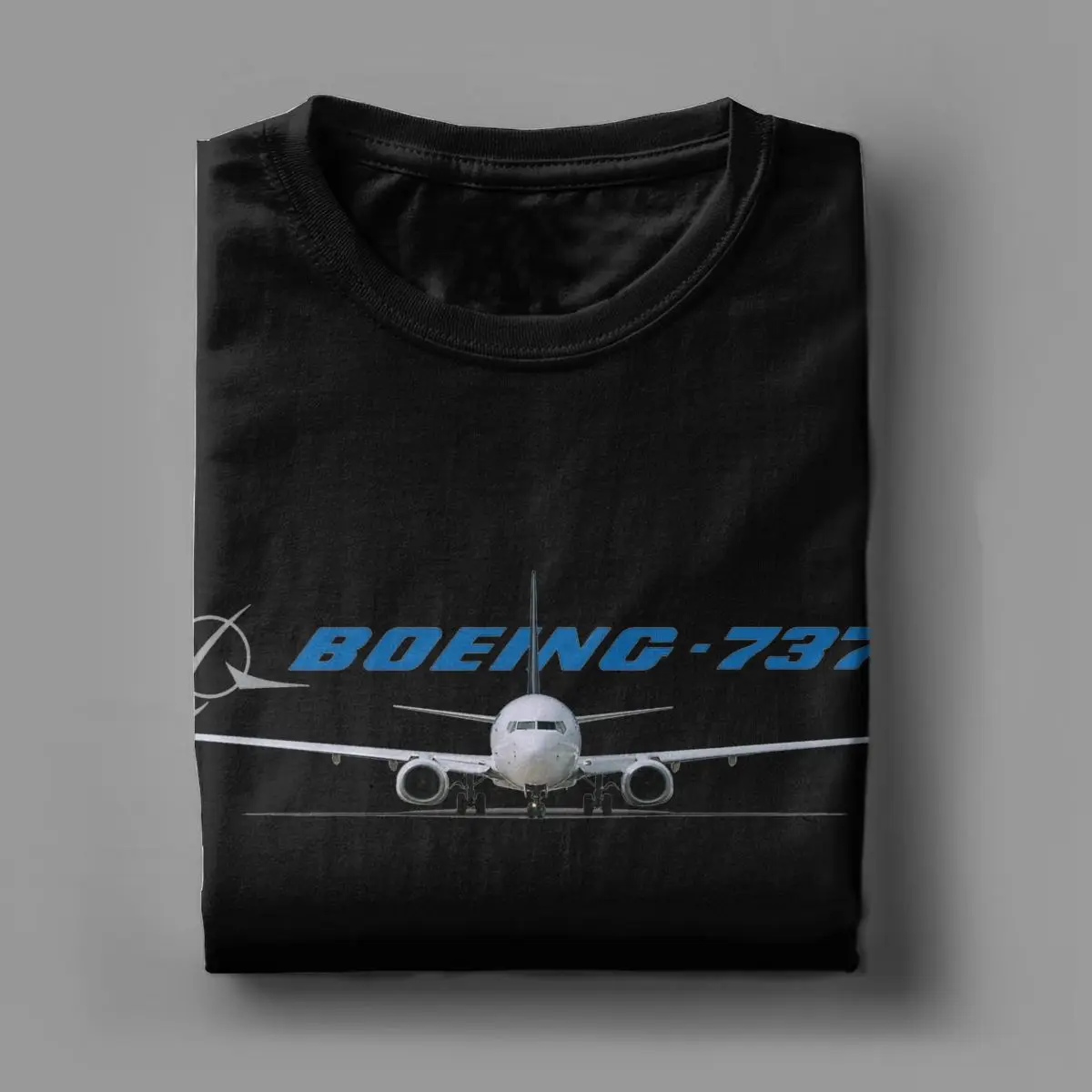 Funny Boeing 737 T-Shirt for Men Women O Neck Pure Cotton T Shirts Airplane Short Sleeve Tee Shirt Plus Size Clothing