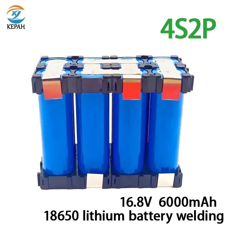 2S-6S battery pack customized 18650 lithium battery pack welding, 3000/6000mAh, 8.4V, 12.6V, 16.8V, 21V, 25.5V