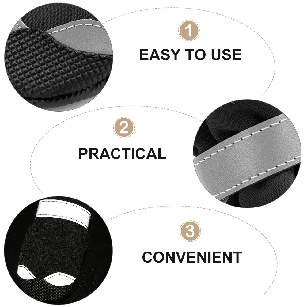 

1Set Dog Winter Boots Anti-Collision Frosted Nonslip Soles Hook Loop Straps Outdoor Protection Dog Boots