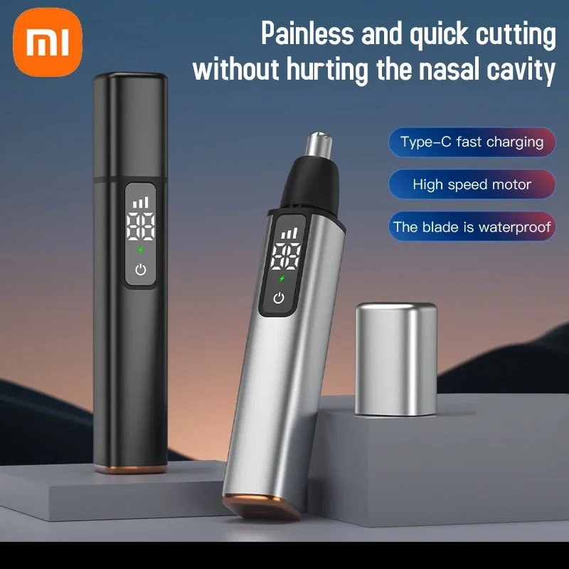 

XIAOMI New Smart Electric Nose Hair Trimmer 3 gear High Speed Motor Portable Shaver Nose Hair Clipper Trimmer For Men and Women