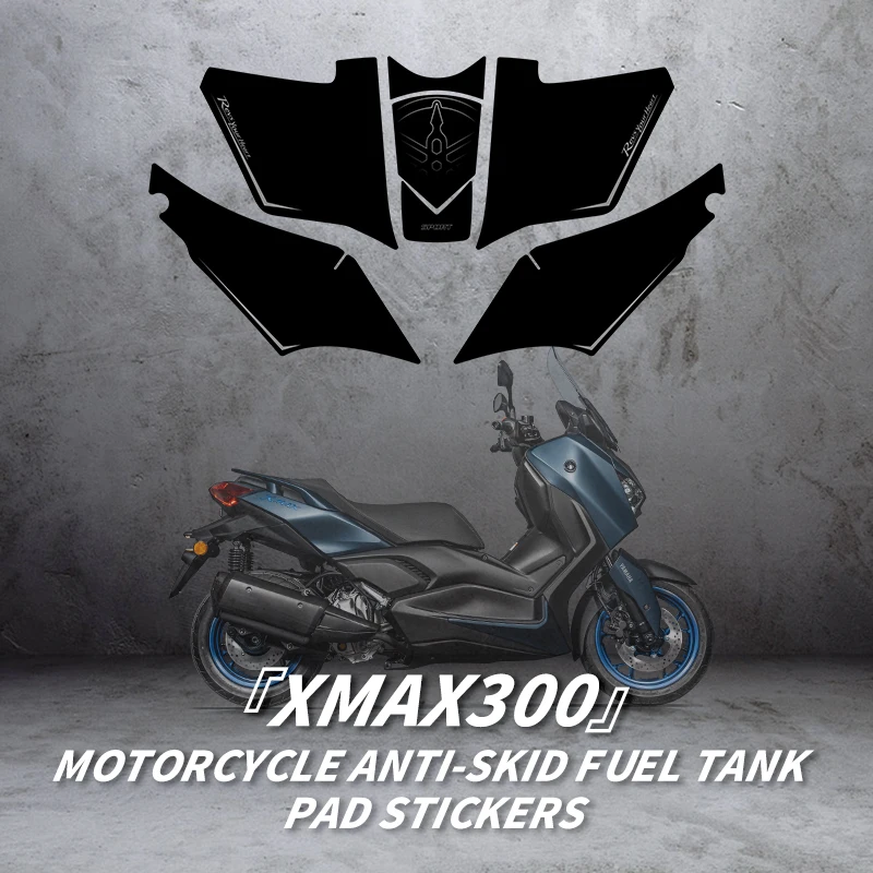 For YAMAHA XMAX300 Motorcycle Accessories Gas Tank Decoration 3M Back Glue Decals Of Fuel Tank Protective Stickers Kits