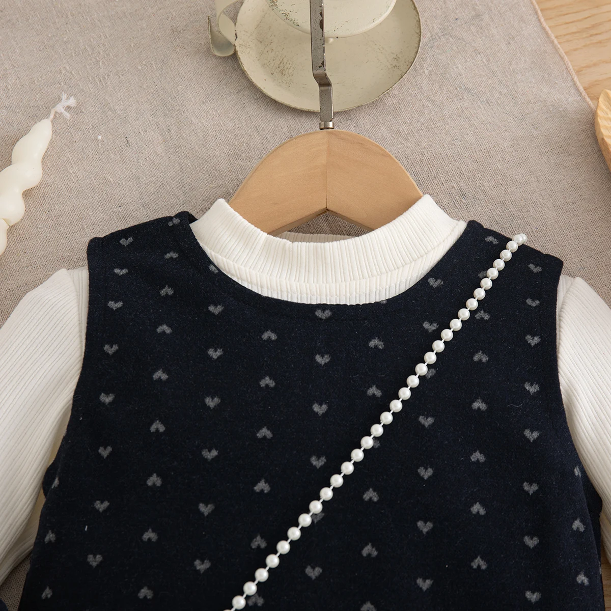 Baby-Mädchenkleid Herbst und Winter Baumwolle Vollbedrucktes Langarm-Babykleid Süßes und Niedliches Prinzessinnenkleid Babykleidung – Detail 4