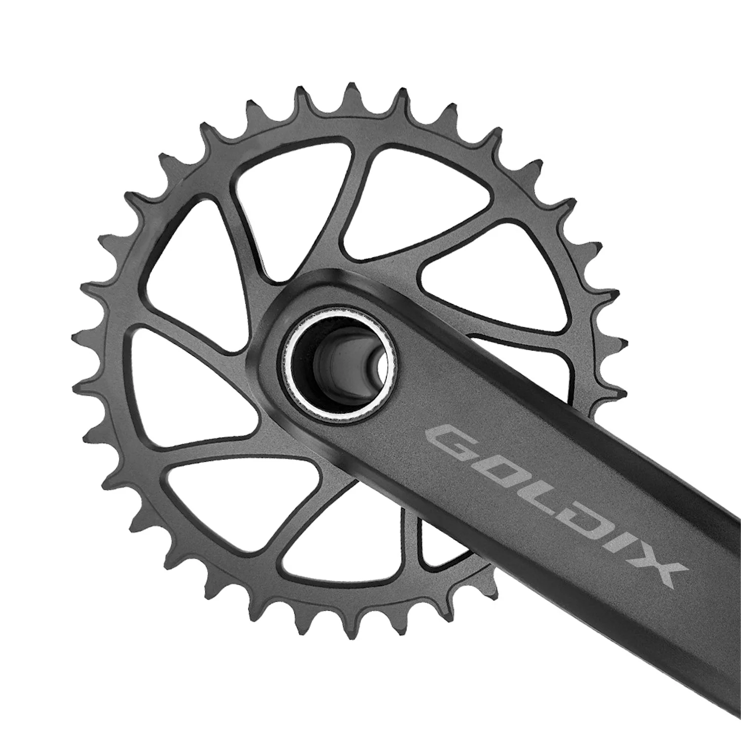 GOLDIX 0 mm versetztes Fahrradkettenblatt, schmale breite Zähne, 3-Loch-Direktmontage, 34 Zähne, 36 Zähne, 38 Zähne, 40 Zähne, für 3-Loch-Kurbelgarnitur-Fahrradteile – Detail 4