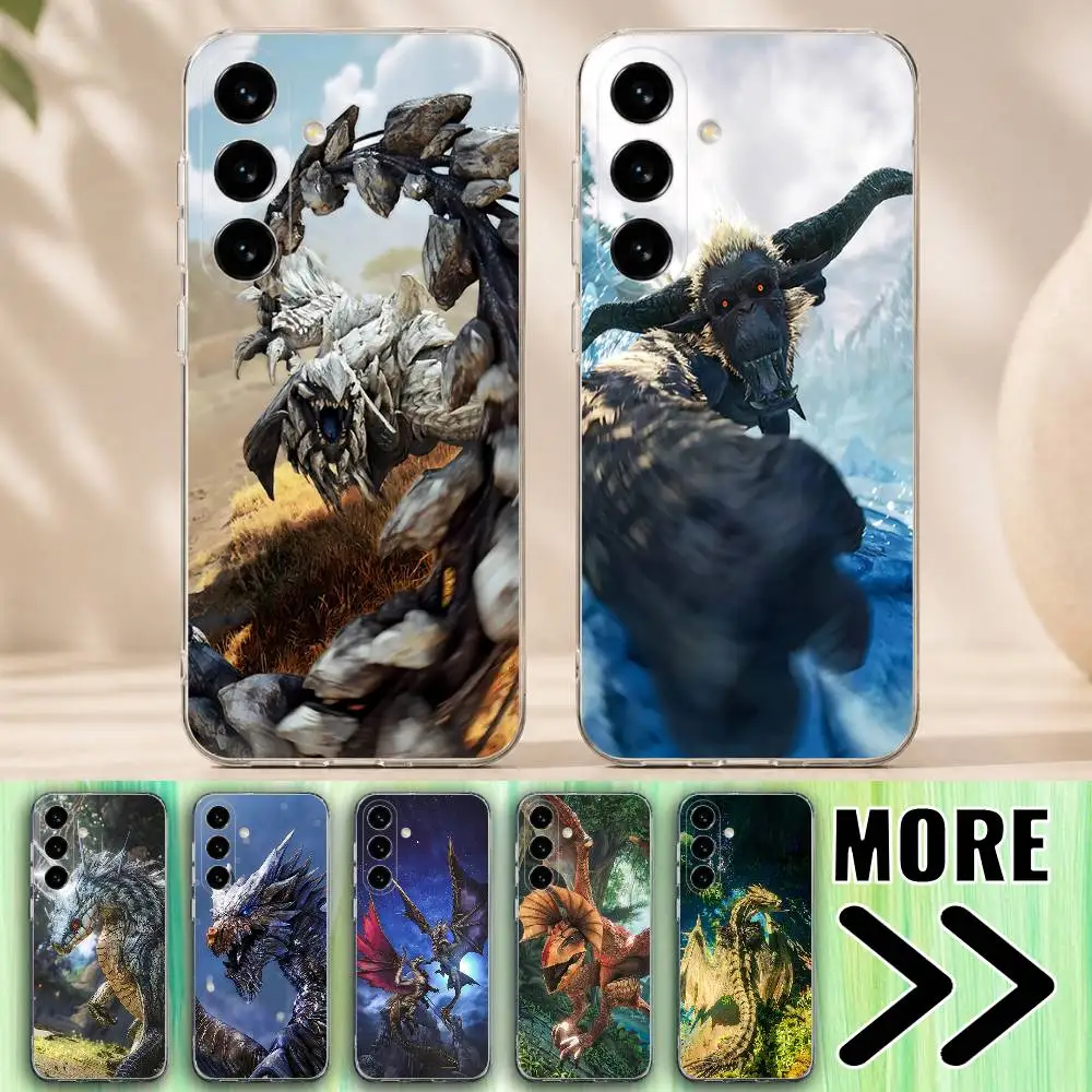 M-Monster H-Hunter W-Wilds Phone Case for Samsung Galaxy A10 A12 A21S 30S A30 31 51 52 70 71 Transparent Bumper