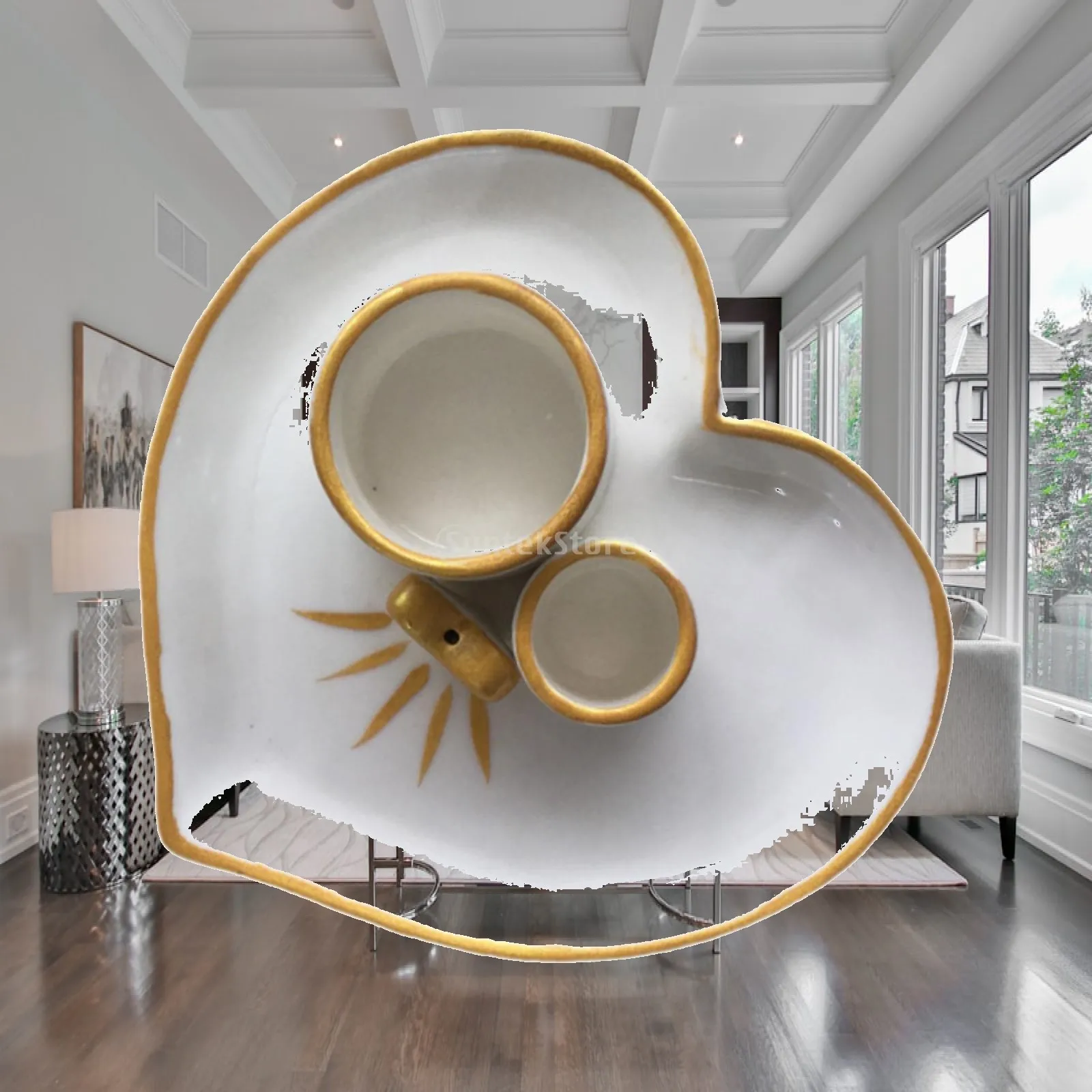 Soporte de Cerámica para Palo Santo, Quemador de Incienso, Decoración para el Hogar, Portavelas para Quemar Salvia, para Chimenea, Sala de Yoga, Dormitorio, Casa de Campo
