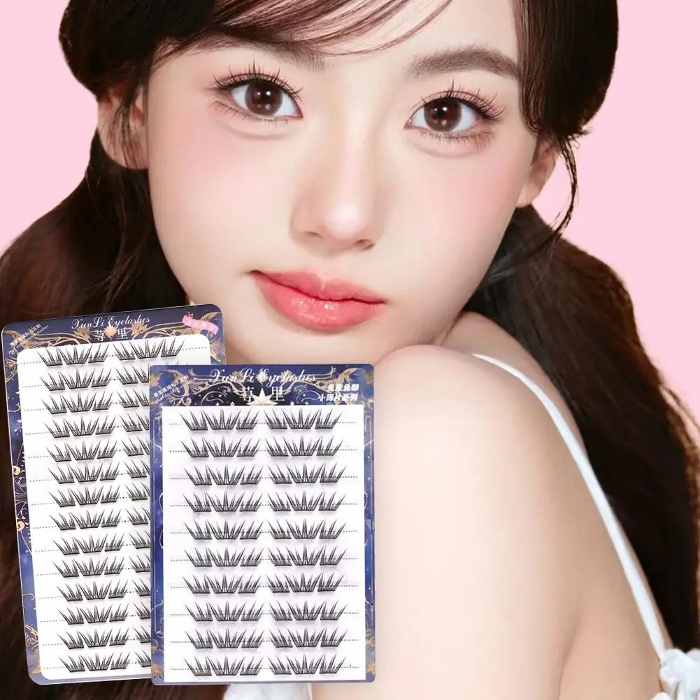 Lijmvrije Valse Wimpers Natuurlijke Enkele Cluster Manga 3D Tool Make DIY Groep Extensions Wimpers Meisje Koreaanse Make-up Oog V5R1