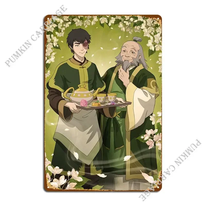 Zuko & Uncle Iroh Metal Sign PaintingParty Designing Club Tin Sign Poster