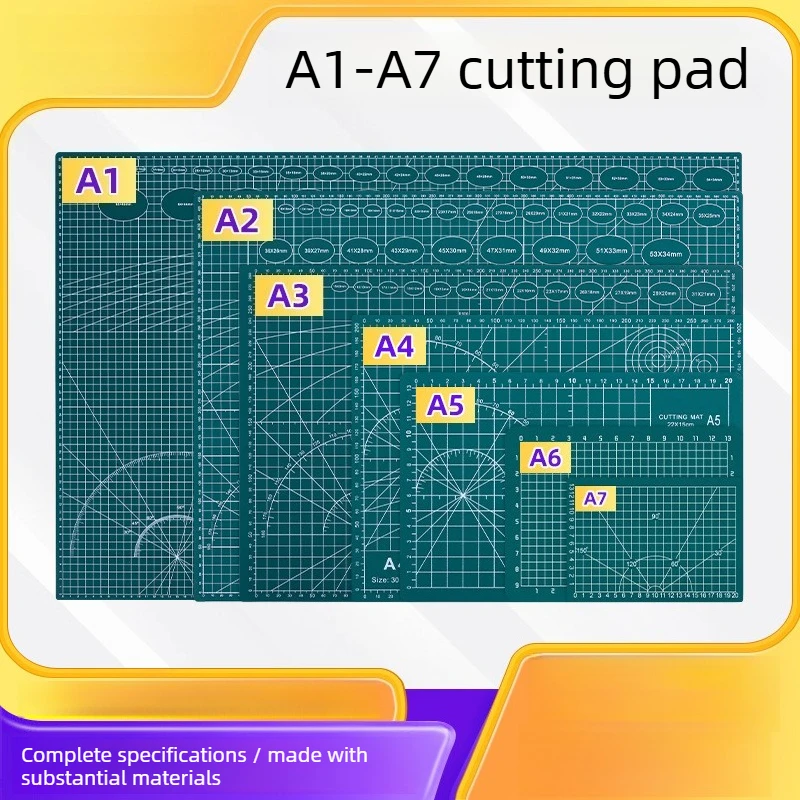 A1-A7 Green Engraved Rubber Board Three-layer Thickened Cutting Pad Board, Student Writing DIY Pad Board Manufacturer